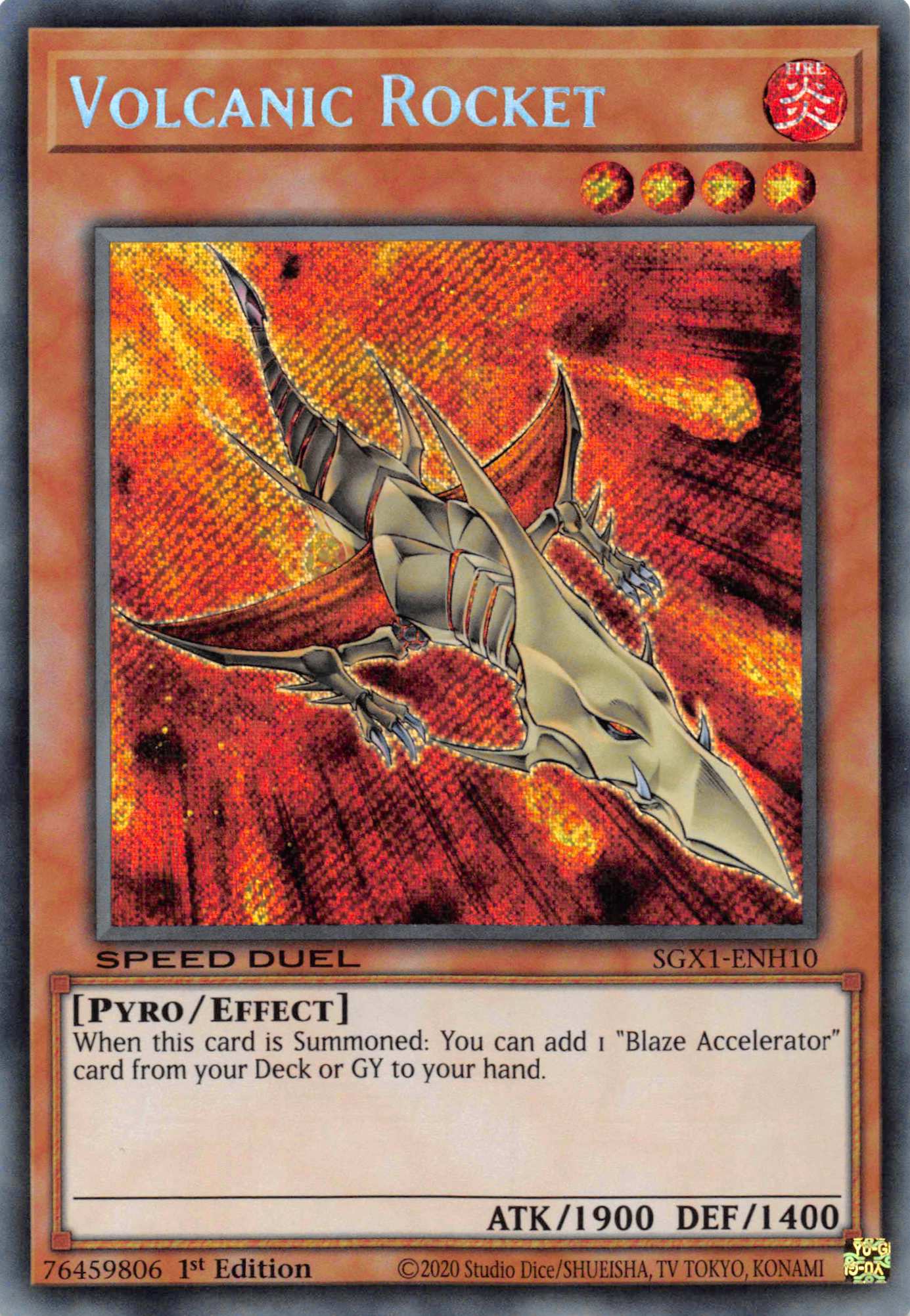 Volcanic Rocket [SGX1-ENH10] Secret Rare | L.A. Mood Comics and Games