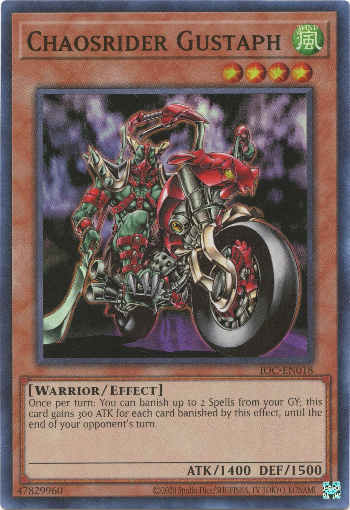 Chaosrider Gustaph (25th Anniversary) [IOC-EN018] Super Rare | L.A. Mood Comics and Games