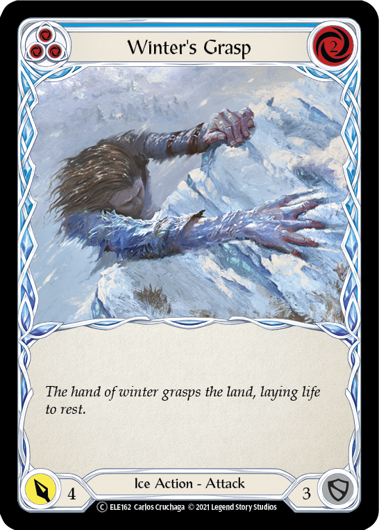 Winter's Grasp (Blue) [U-ELE162] (Tales of Aria Unlimited)  Unlimited Rainbow Foil | L.A. Mood Comics and Games