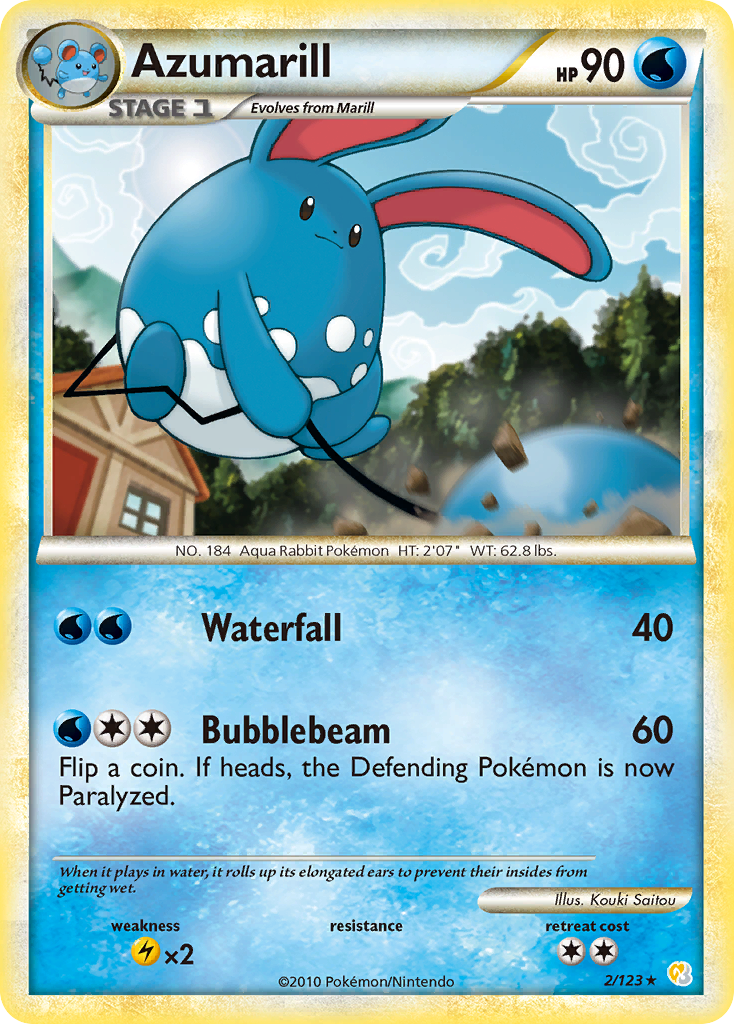 Azumarill (2/123) [HeartGold & SoulSilver: Base Set] | L.A. Mood Comics and Games