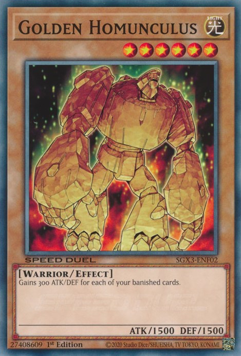 Golden Homunculus [SGX3-ENF02] Common | L.A. Mood Comics and Games