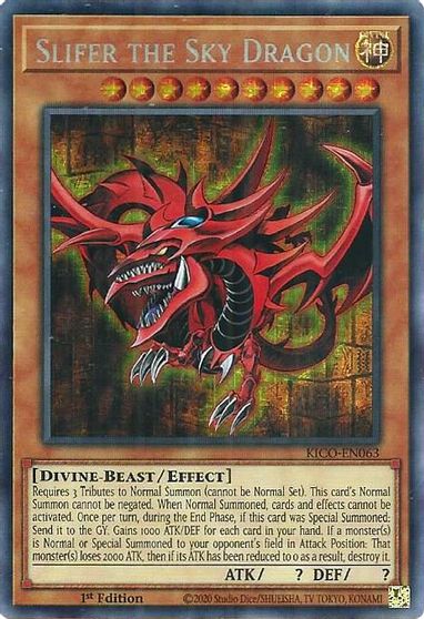 Slifer the Sky Dragon [KICO-EN063] Secret Pharaoh's Rare | L.A. Mood Comics and Games