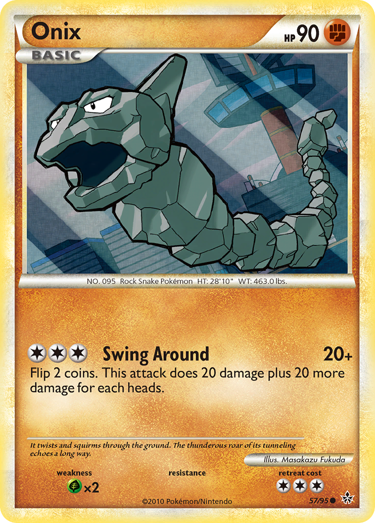 Onix (57/95) [HeartGold & SoulSilver: Unleashed] | L.A. Mood Comics and Games
