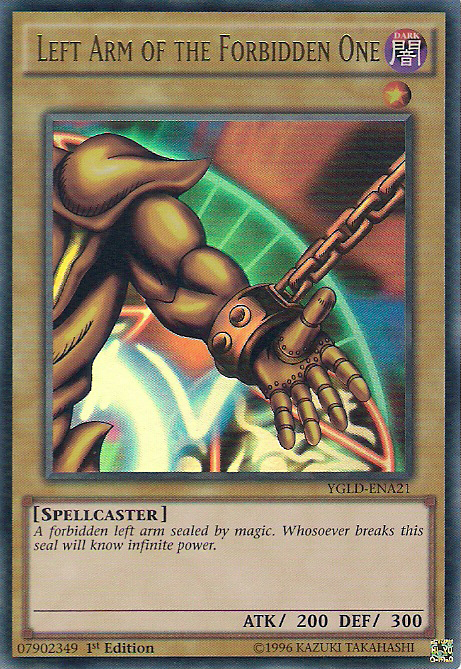 Left Arm of the Forbidden One [YGLD-ENA21] Ultra Rare | L.A. Mood Comics and Games