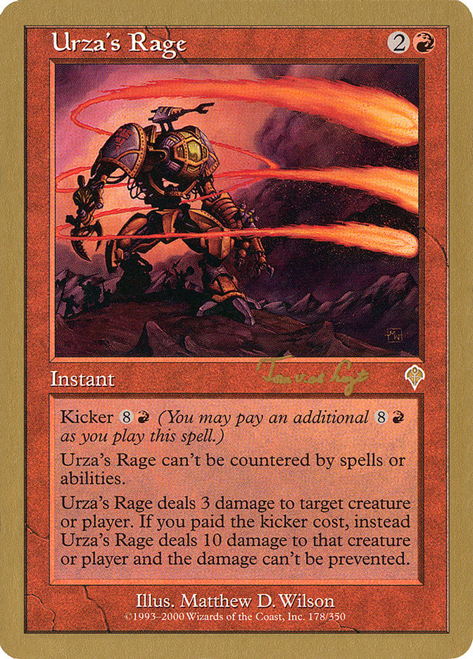 Urza's Rage (Tom van de Logt) [World Championship Decks 2001] | L.A. Mood Comics and Games