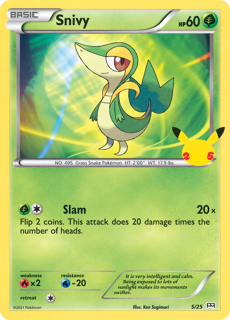 Snivy (5/25) [McDonald's 25th Anniversary] | L.A. Mood Comics and Games