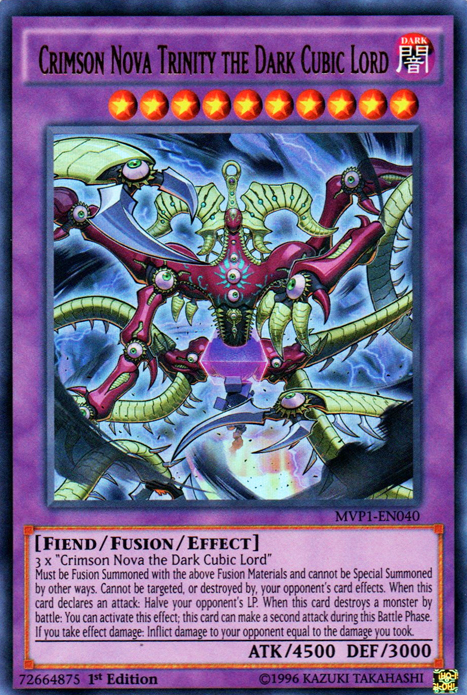Crimson Nova Trinity the Dark Cubic Lord [MVP1-EN040] Ultra Rare | L.A. Mood Comics and Games