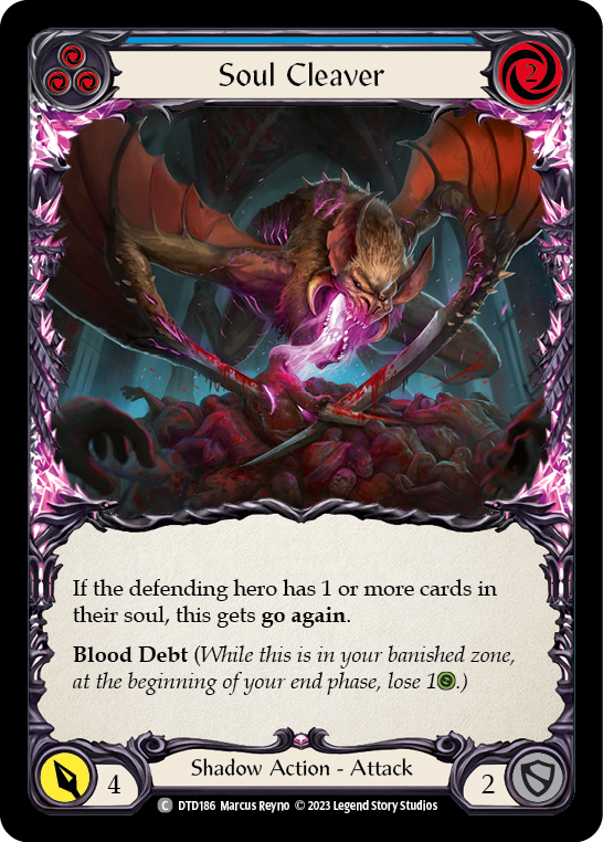Soul Cleaver (Blue) [DTD186] (Dusk Till Dawn)  Rainbow Foil | L.A. Mood Comics and Games