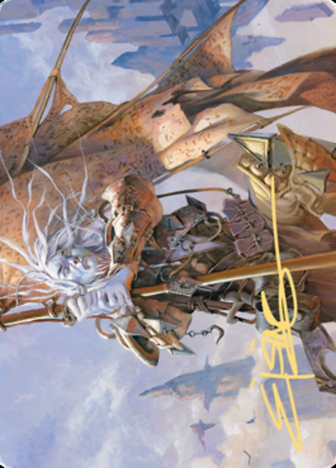 Sea Gate Banneret Art Card (Gold-Stamped Signature) [Zendikar Rising Art Series] | L.A. Mood Comics and Games