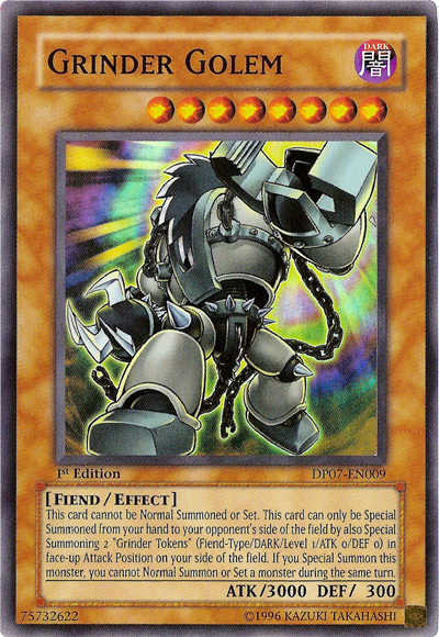 Grinder Golem [DP07-EN009] Super Rare | L.A. Mood Comics and Games