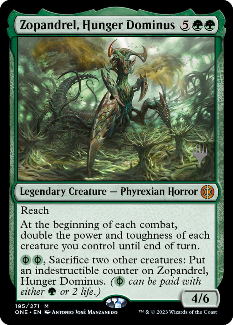 Zopandrel, Hunger Dominus (Promo Pack) [Phyrexia: All Will Be One Promos] | L.A. Mood Comics and Games