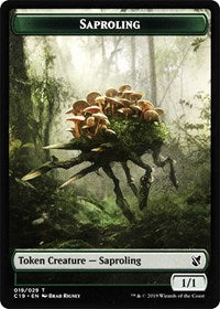 Saproling // Morph Double-Sided Token [Commander 2019 Tokens] | L.A. Mood Comics and Games