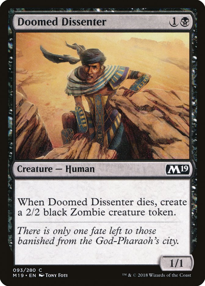 Doomed Dissenter [Core Set 2019] | L.A. Mood Comics and Games