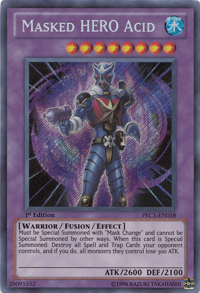 Masked Hero Acid [PRC1-EN018] Secret Rare | L.A. Mood Comics and Games