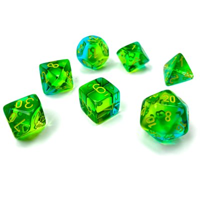 Chessex: Translucent Polyhedral Dice Set | L.A. Mood Comics and Games