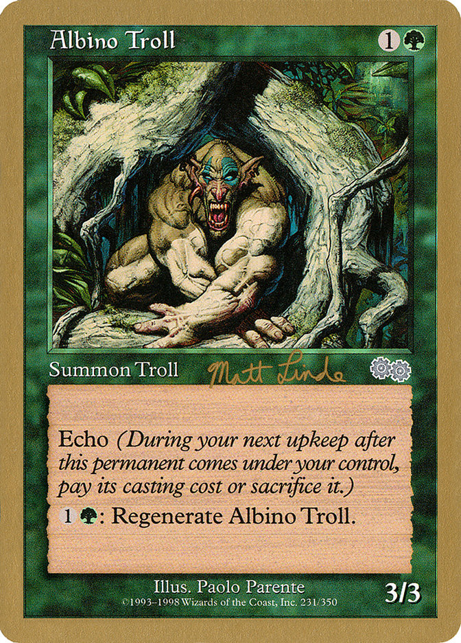 Albino Troll (Matt Linde) [World Championship Decks 1999] | L.A. Mood Comics and Games