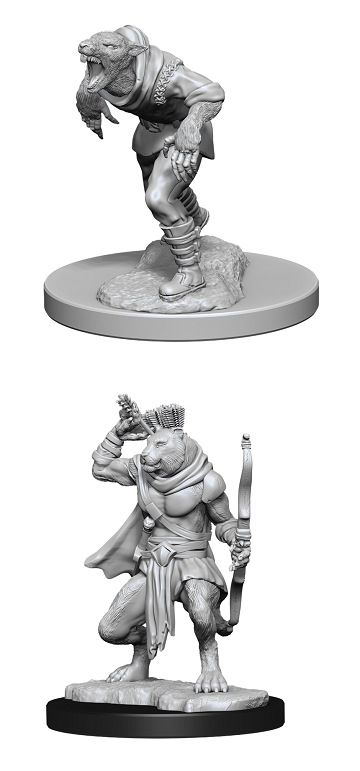 DND UNPAINTED MINIS WV11 WERERAT AND WERETIGER | L.A. Mood Comics and Games