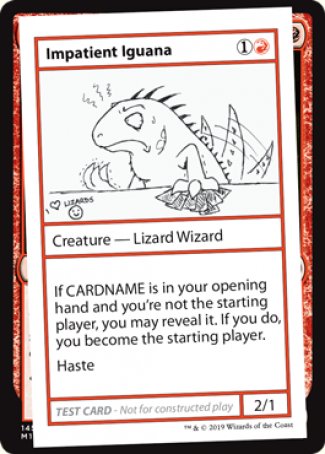 Impatient Iguana (2021 Edition) [Mystery Booster Playtest Cards] | L.A. Mood Comics and Games