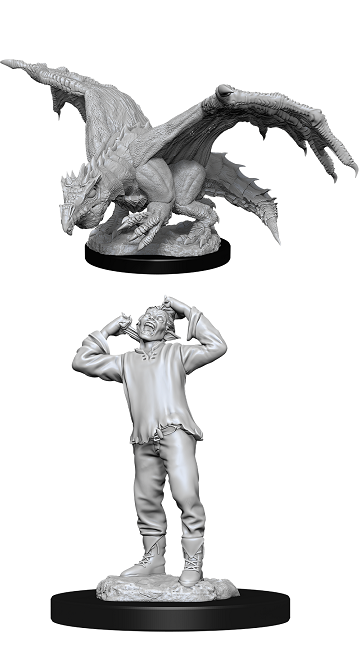 DND UNPAINTED MINIS WV11 GREEN DRAGON WYRMLING | L.A. Mood Comics and Games