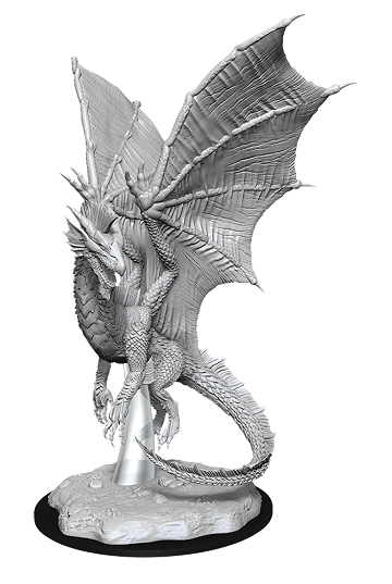 DND UNPAINTED MINIS WV11 YOUNG SILVER DRAGON | L.A. Mood Comics and Games