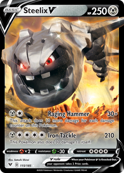 Steelix V (115/185) [Sword & Shield: Vivid Voltage] | L.A. Mood Comics and Games