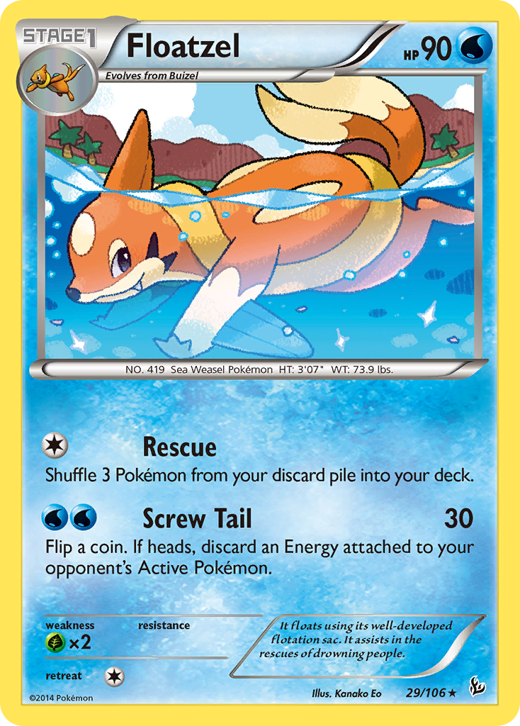 Floatzel (29/106) [XY: Flashfire] | L.A. Mood Comics and Games