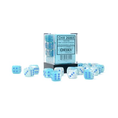 Gemini 36D6 Pearl Turquoise-White w/ Blue | L.A. Mood Comics and Games