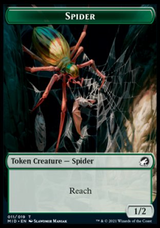Spider Token [Innistrad: Midnight Hunt Tokens] | L.A. Mood Comics and Games