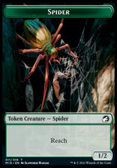 Spirit // Spider Double-Sided Token [Innistrad: Midnight Hunt Tokens] | L.A. Mood Comics and Games