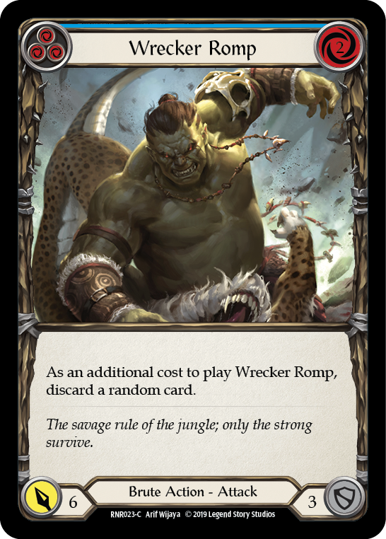 Wrecker Romp (Blue) [RNR023-C] (Rhinar Hero Deck)  1st Edition Normal | L.A. Mood Comics and Games