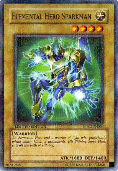 Elemental Hero Sparkman [MF03-EN004] Parallel Rare | L.A. Mood Comics and Games