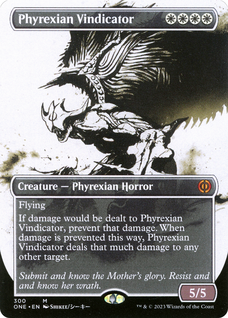 Phyrexian Vindicator (Borderless Ichor) [Phyrexia: All Will Be One] | L.A. Mood Comics and Games