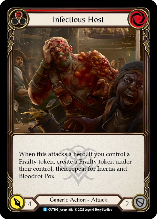 Infectious Host (Red) [OUT192] (Outsiders)  Rainbow Foil | L.A. Mood Comics and Games