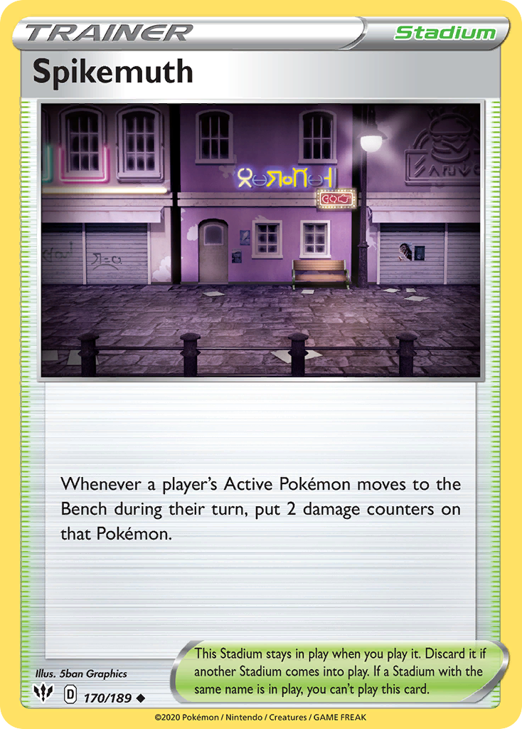 Spikemuth (170/189) [Sword & Shield: Darkness Ablaze] | L.A. Mood Comics and Games