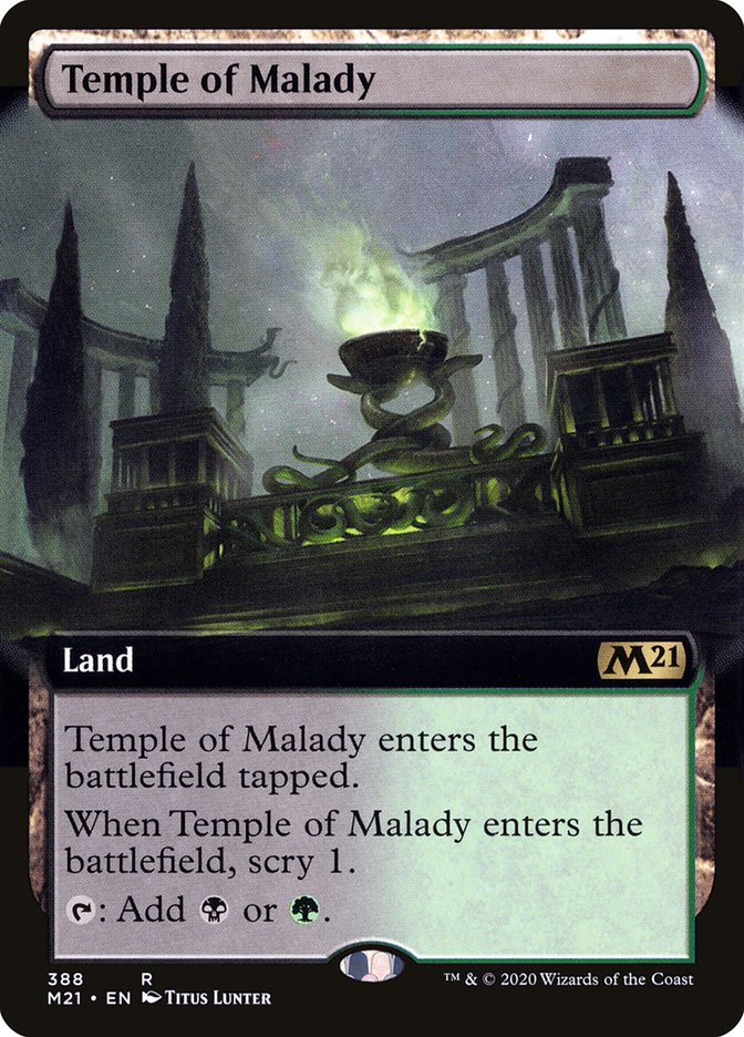 Temple of Malady (Extended Art) [Core Set 2021] | L.A. Mood Comics and Games