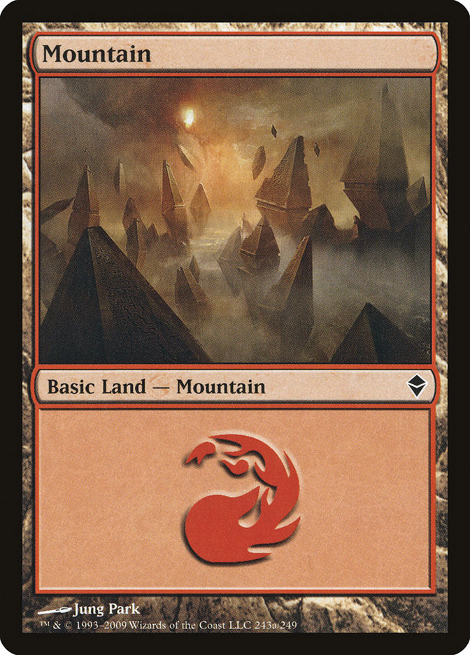 Mountain (243a) [Zendikar] | L.A. Mood Comics and Games