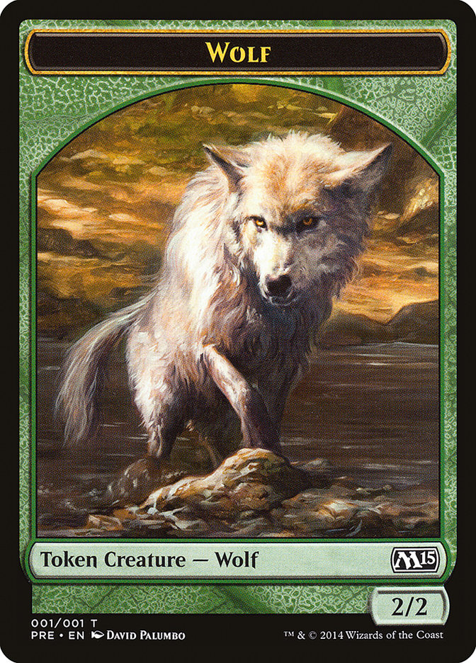 Wolf Token [Magic 2015 Prerelease Promos] | L.A. Mood Comics and Games