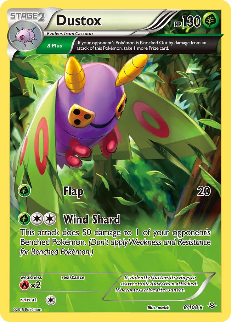 Dustox (8/108) [XY: Roaring Skies] | L.A. Mood Comics and Games