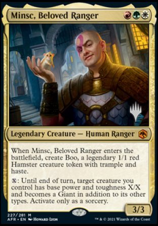 Minsc, Beloved Ranger (Promo Pack) [Dungeons & Dragons: Adventures in the Forgotten Realms Promos] | L.A. Mood Comics and Games