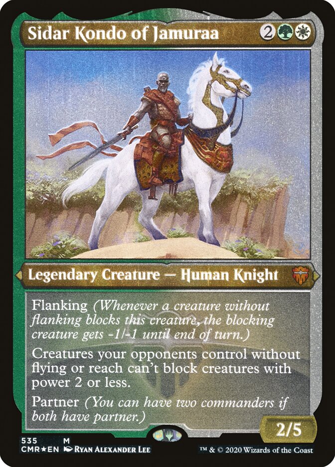 Sidar Kondo of Jamuraa (Etched) [Commander Legends] | L.A. Mood Comics and Games