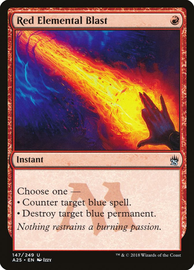 Red Elemental Blast [Masters 25] | L.A. Mood Comics and Games