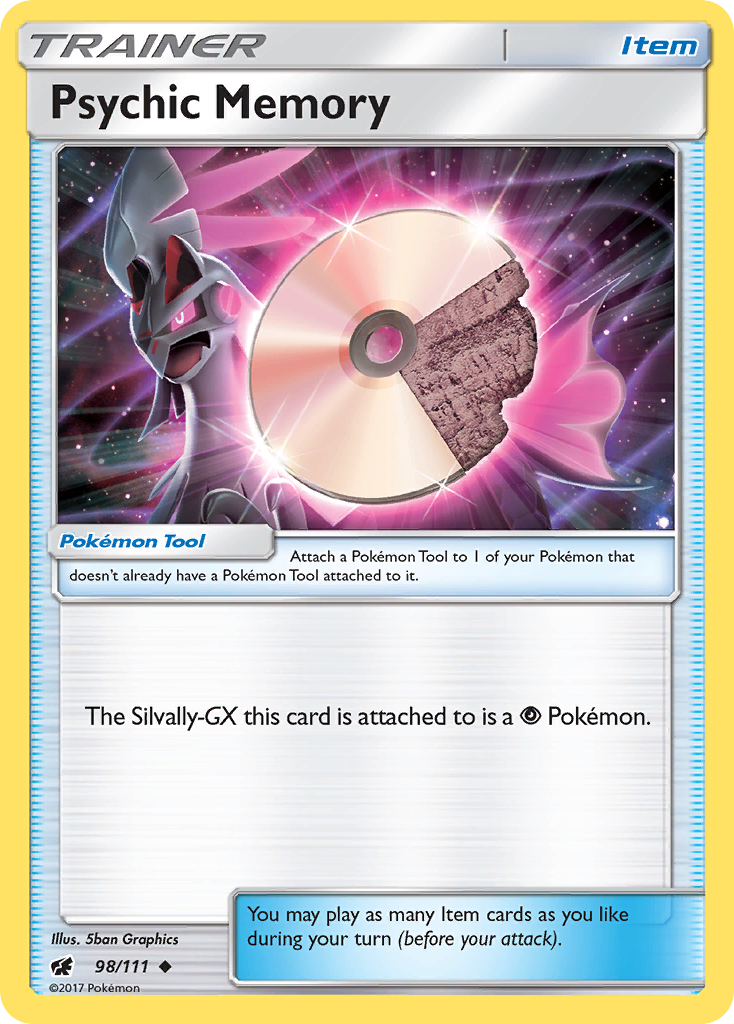 Psychic Memory (98/111) [Sun & Moon: Crimson Invasion] | L.A. Mood Comics and Games