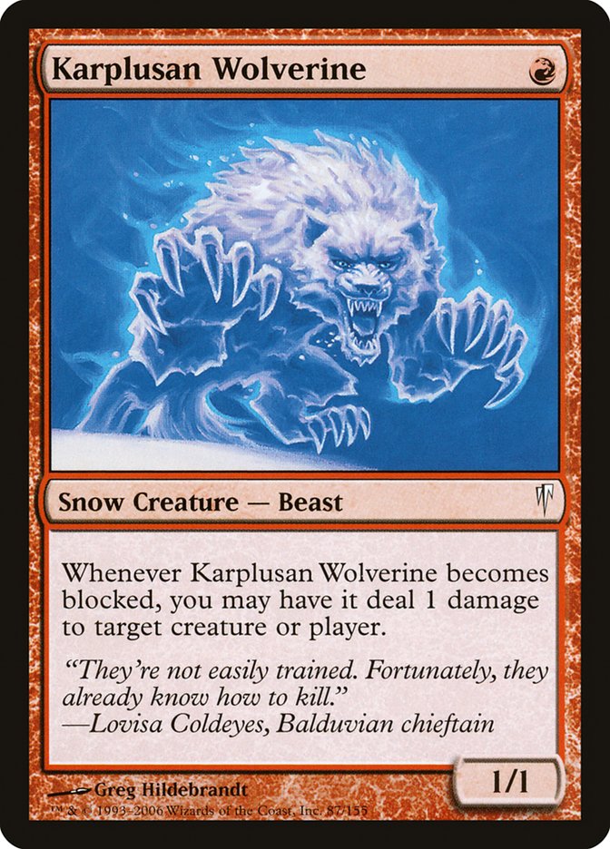 Karplusan Wolverine [Coldsnap] | L.A. Mood Comics and Games