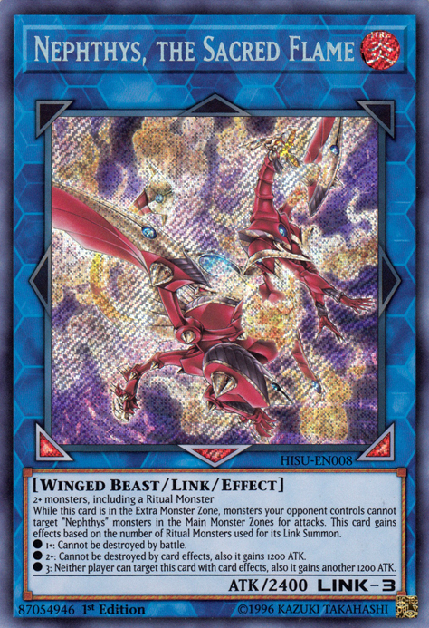 Nephthys, the Sacred Flame [HISU-EN008] Secret Rare | L.A. Mood Comics and Games