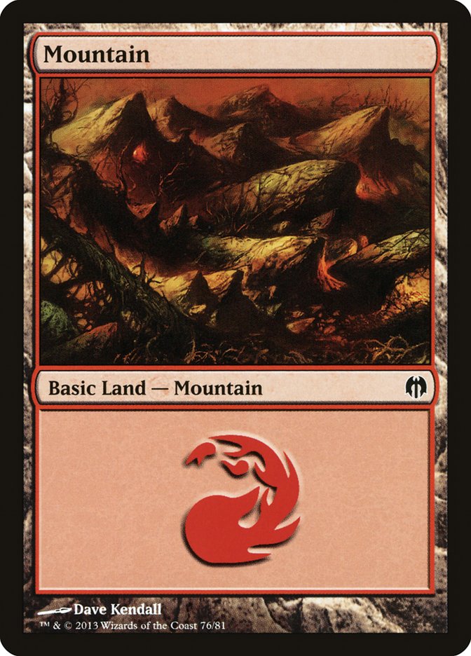 Mountain (76) [Duel Decks: Heroes vs. Monsters] | L.A. Mood Comics and Games