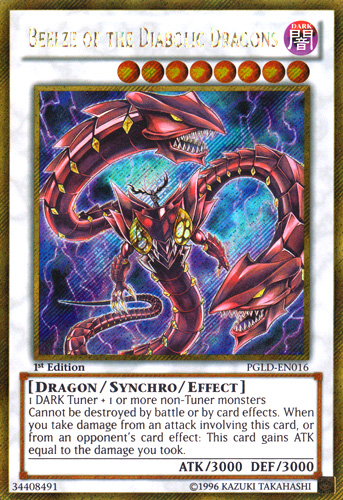 Beelze of the Diabolic Dragons [PGLD-EN016] Gold Secret Rare | L.A. Mood Comics and Games