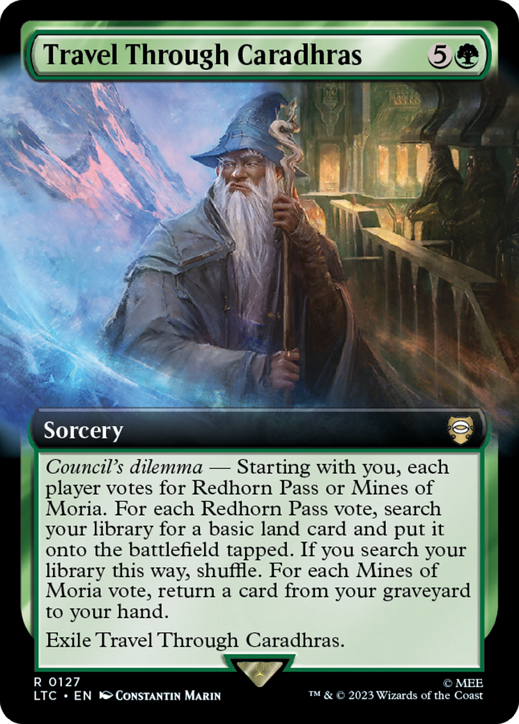 Travel Through Caradhras (Extended Art) [The Lord of the Rings: Tales of Middle-Earth Commander] | L.A. Mood Comics and Games