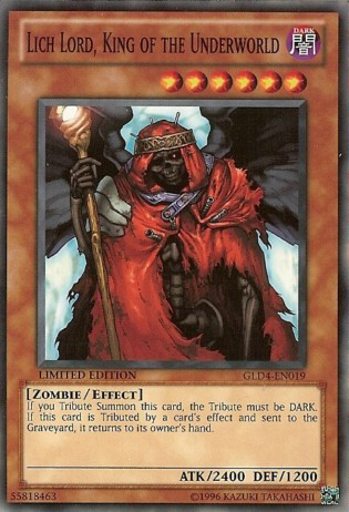 Lich Lord, King of the Underworld [GLD4-EN019] Common | L.A. Mood Comics and Games