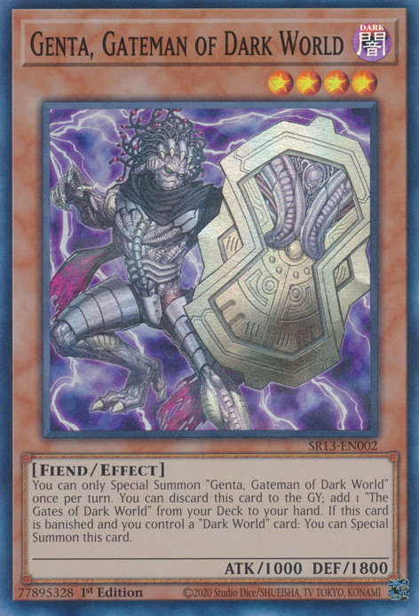 Genta, Gateman of Dark World [SR13-EN002] Super Rare | L.A. Mood Comics and Games