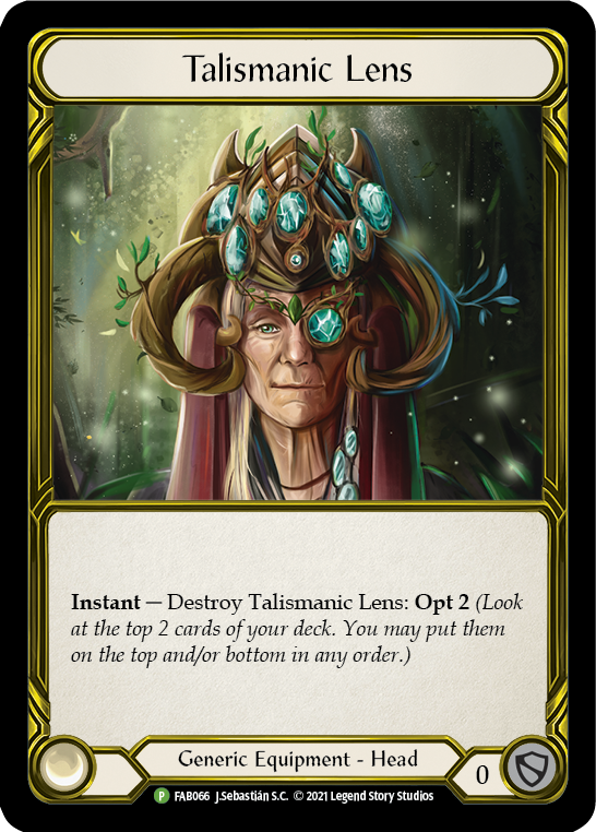 Talismanic Lens (Golden) [FAB066] (Promo)  Cold Foil | L.A. Mood Comics and Games